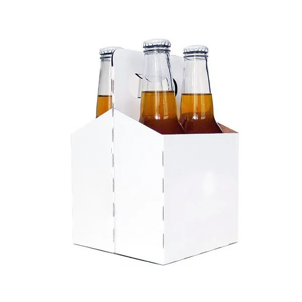 Cardboard 4 Pack Bottle Carrier