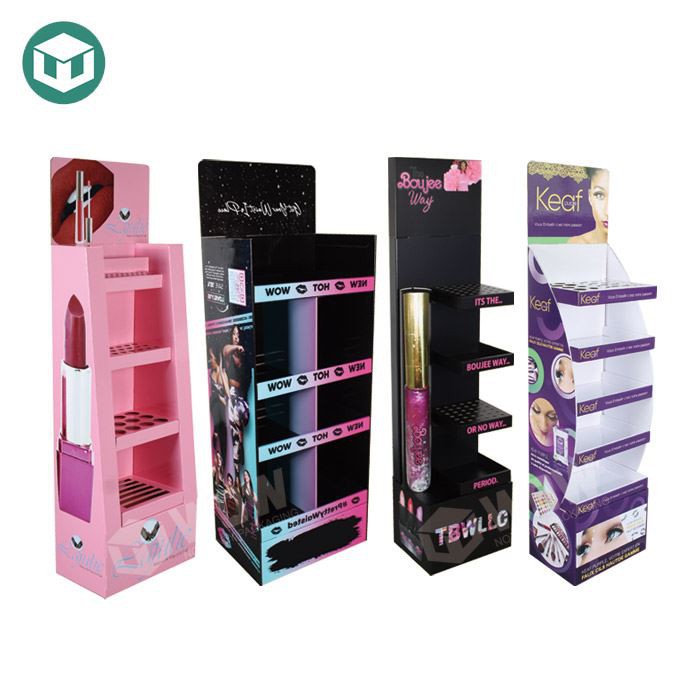 Display de machiaj din carton cu design unic